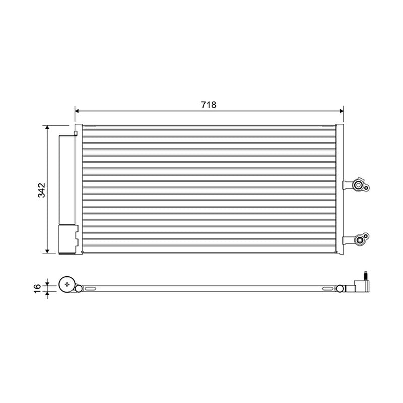 Radiator clima NRF 350566