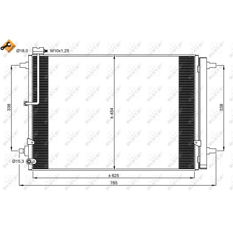 Radiator clima NRF 350059