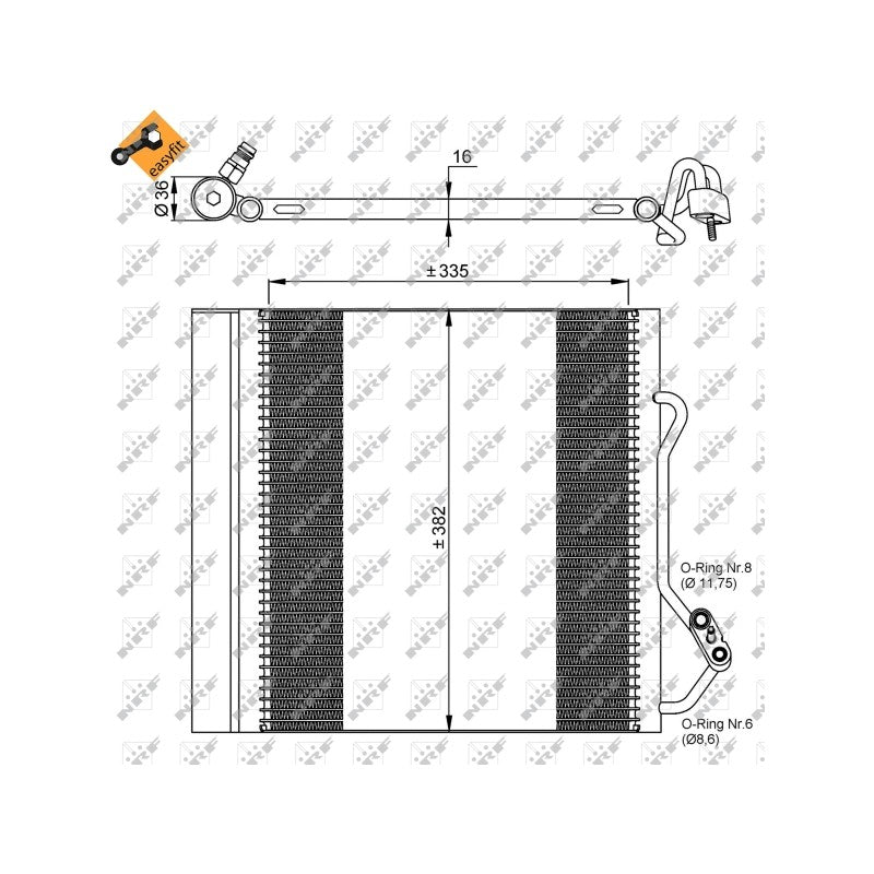 Radiator clima NRF 35874