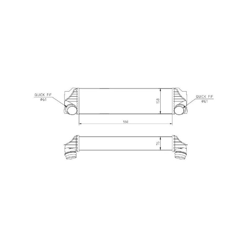 Intercooler MTR 13054902