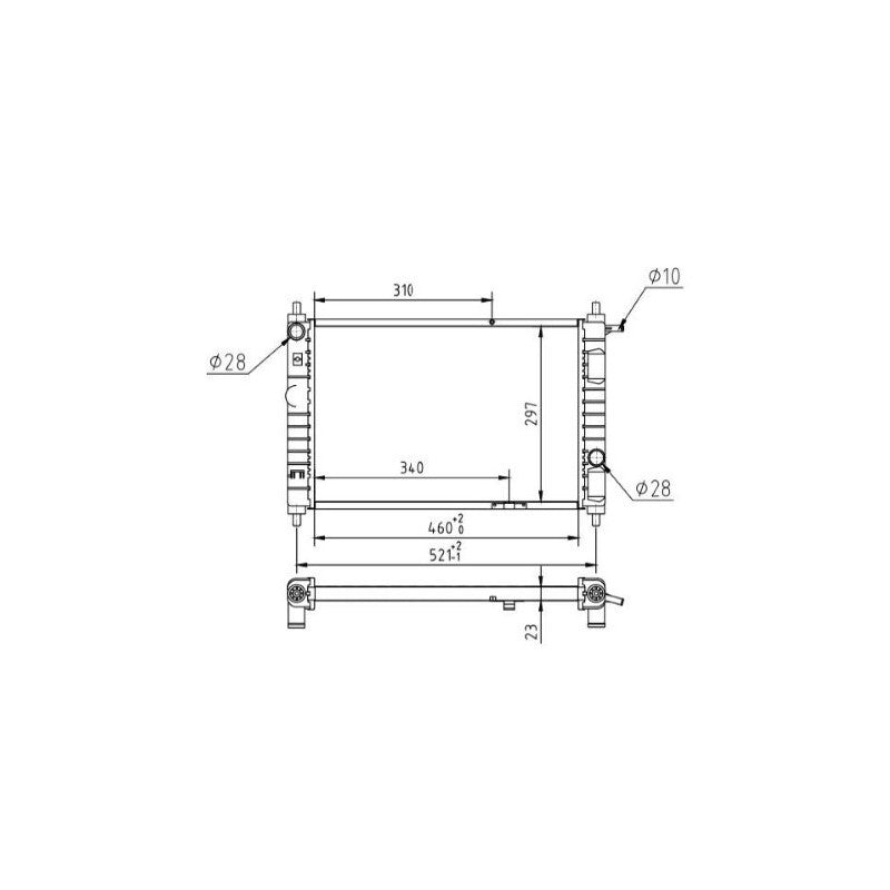 Radiator apa MTR 13054368