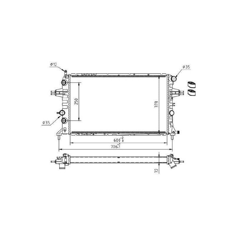 Radiator apa MTR 13054691