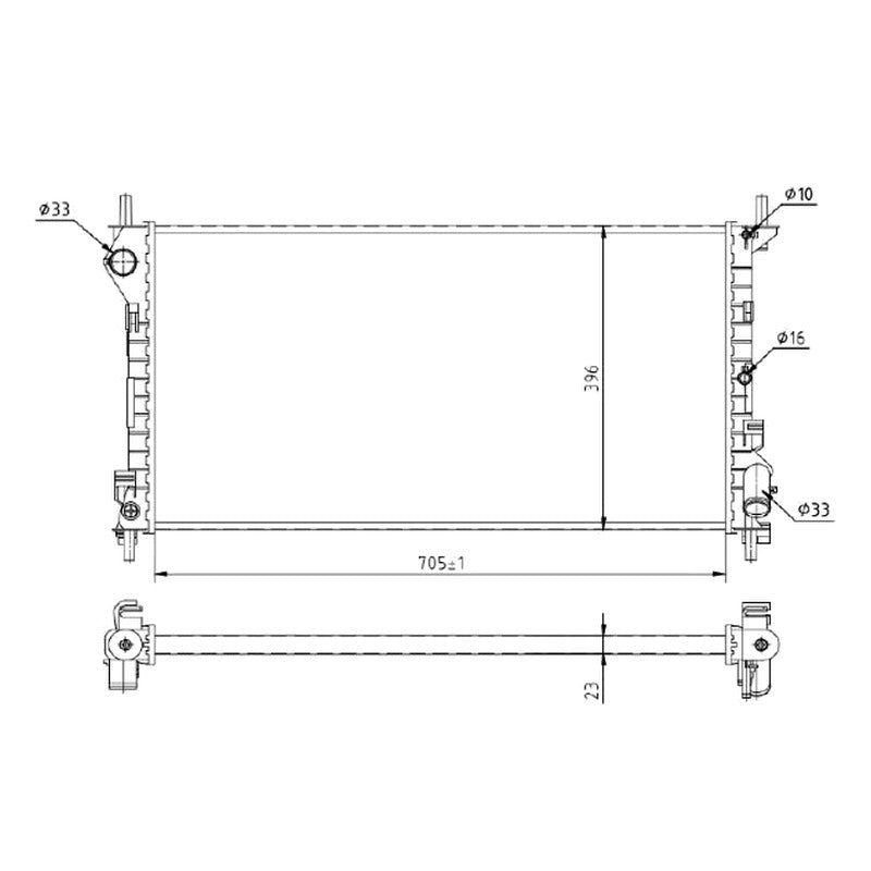 Radiator apa NRF 54756A