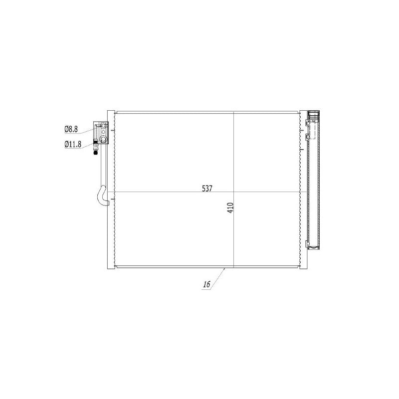 Radiator clima MTR 13054344