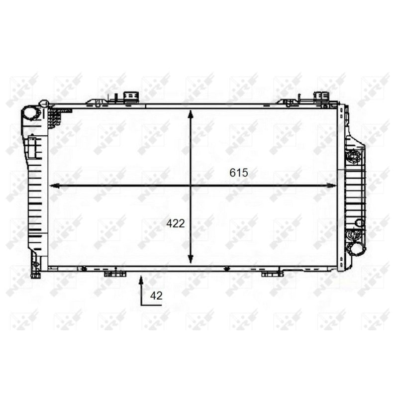 Radiator apa NRF 58483