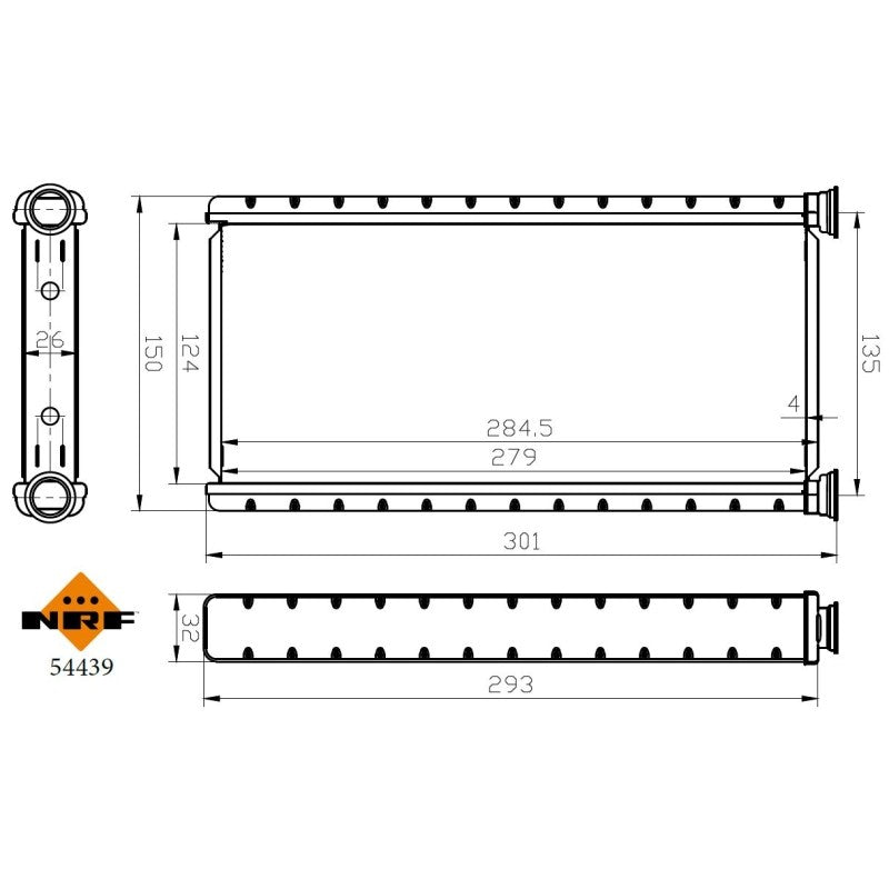 Radiator habitaclu NRF 54439
