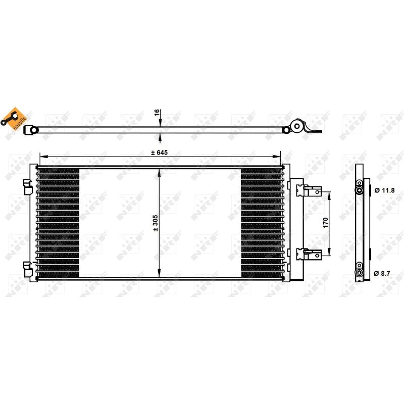 Radiator clima NRF 350338