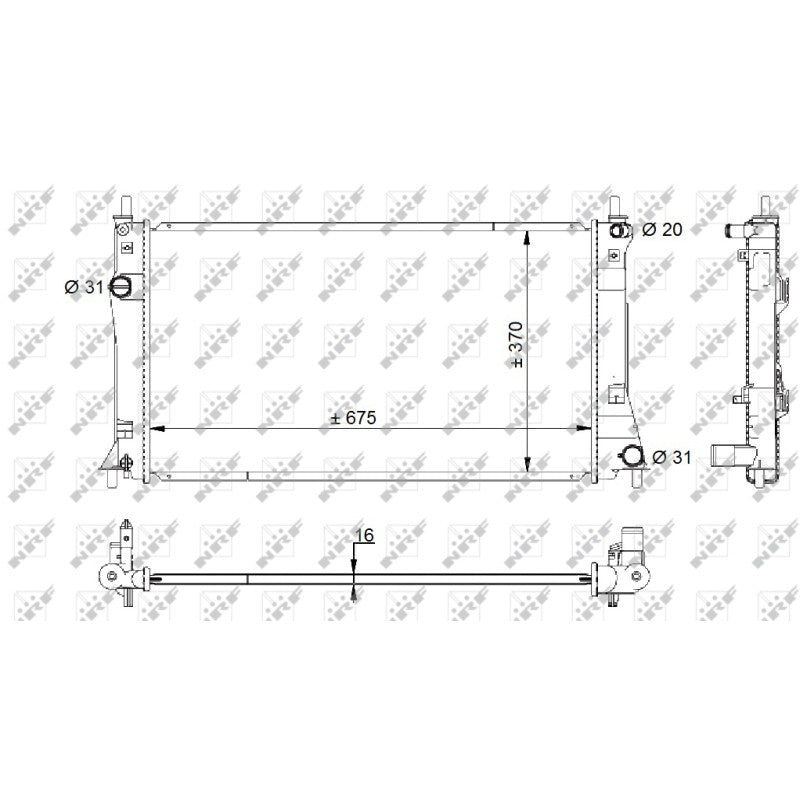 Radiator apa NRF 59205