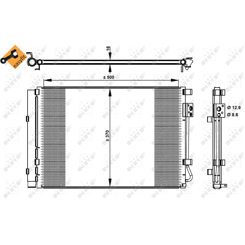 Radiator clima NRF 35997
