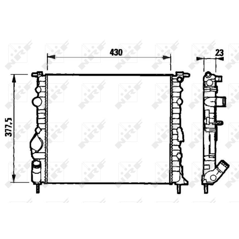 Radiator apa NRF 58192