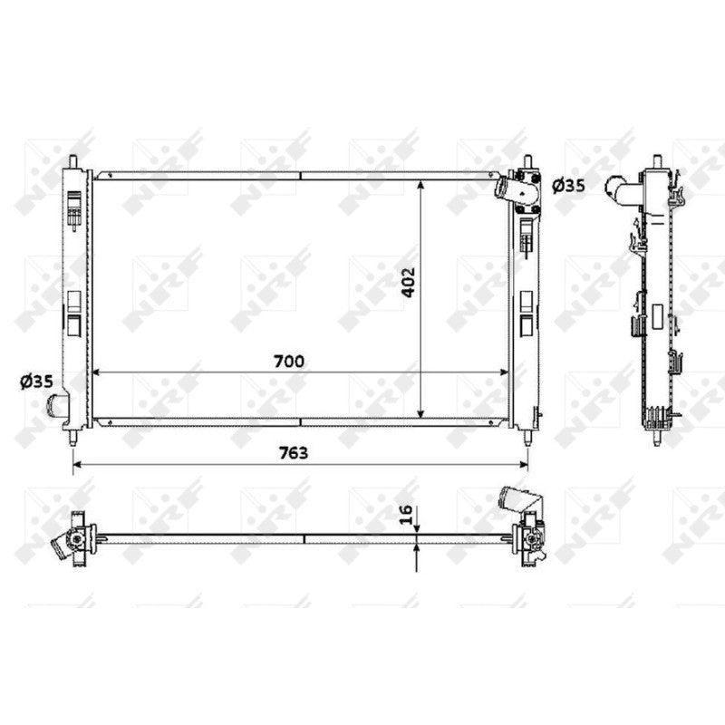 Radiator apa NRF 53906