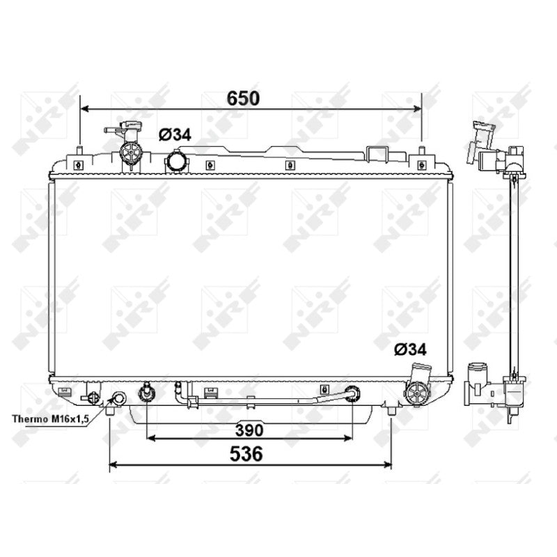 Radiator apa NRF 58415