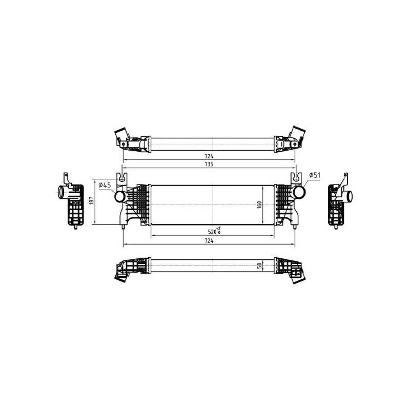 Intercooler MTR 13054787