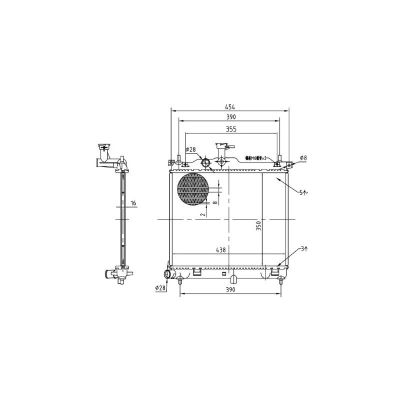 Radiator apa MTR 13054541