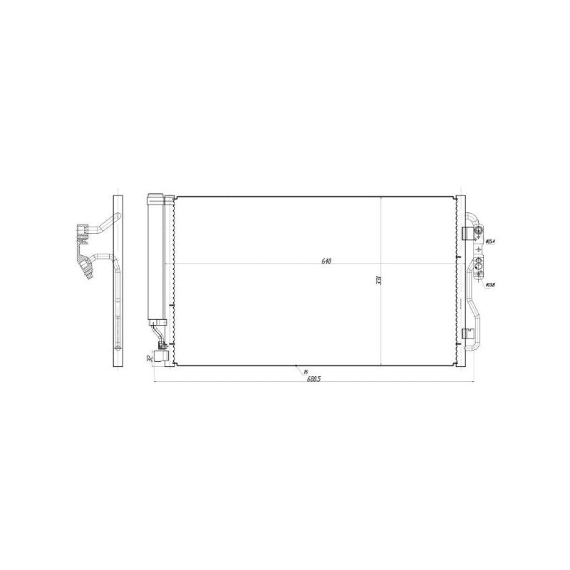 Radiator clima MTR 13054848