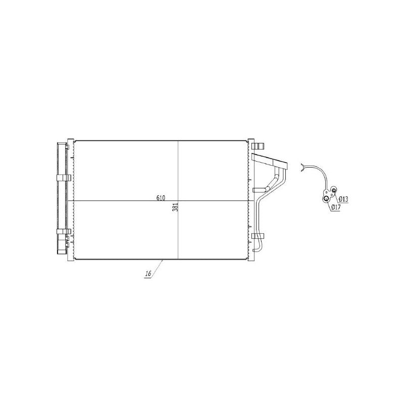 Radiator clima MTR 13054422