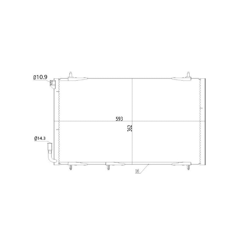 Radiator clima MTR 13054512
