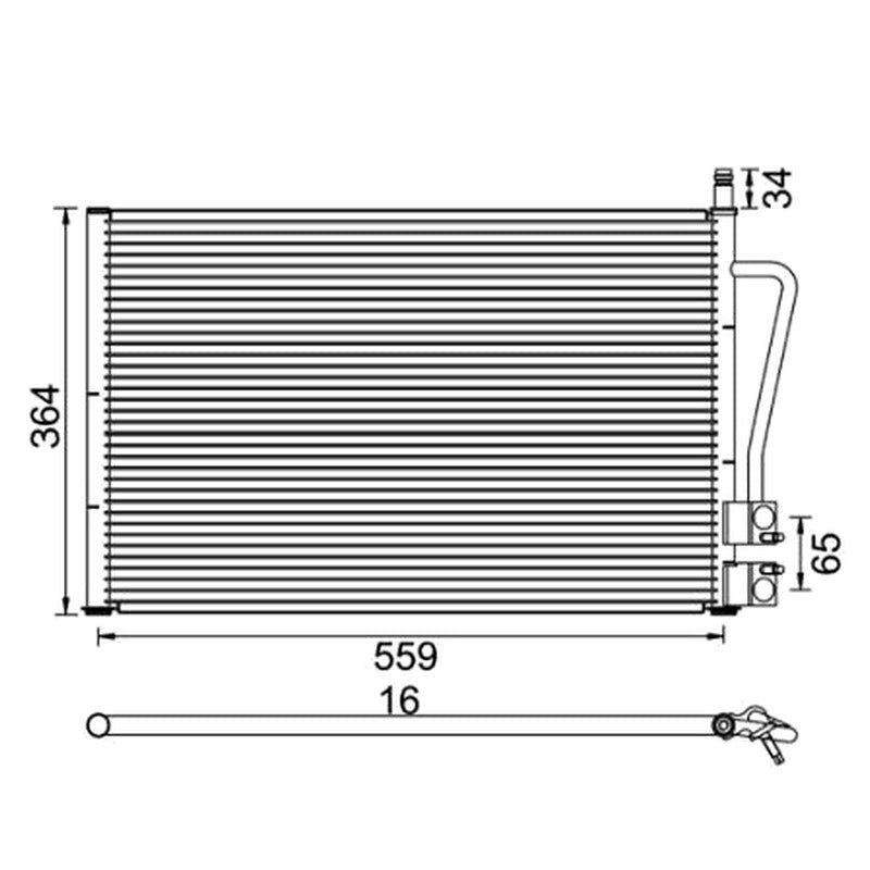 Radiator clima MAGNETI MARELLI 350203917000