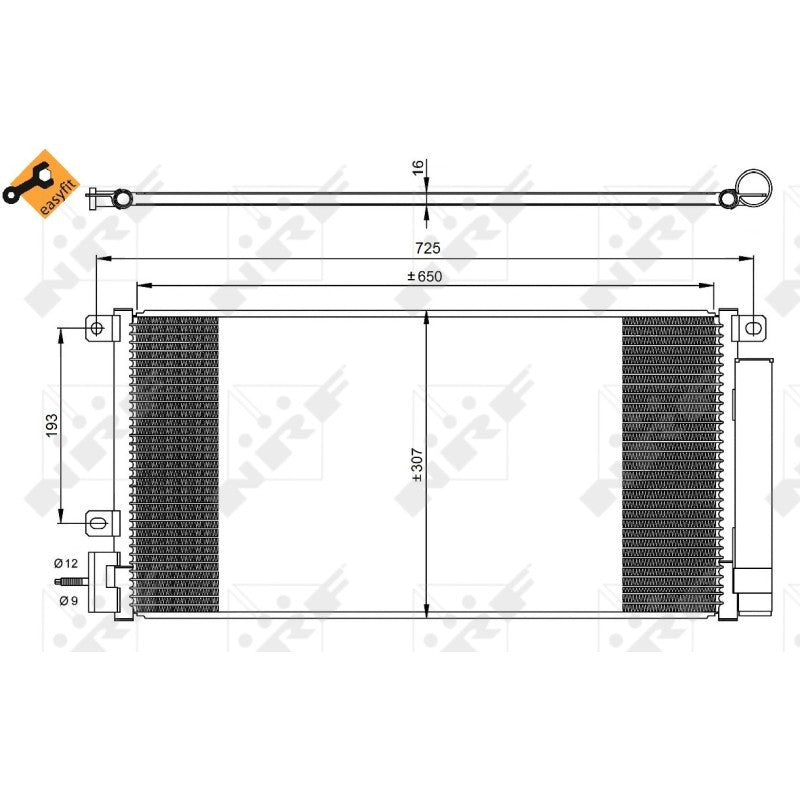 Radiator clima NRF 350067