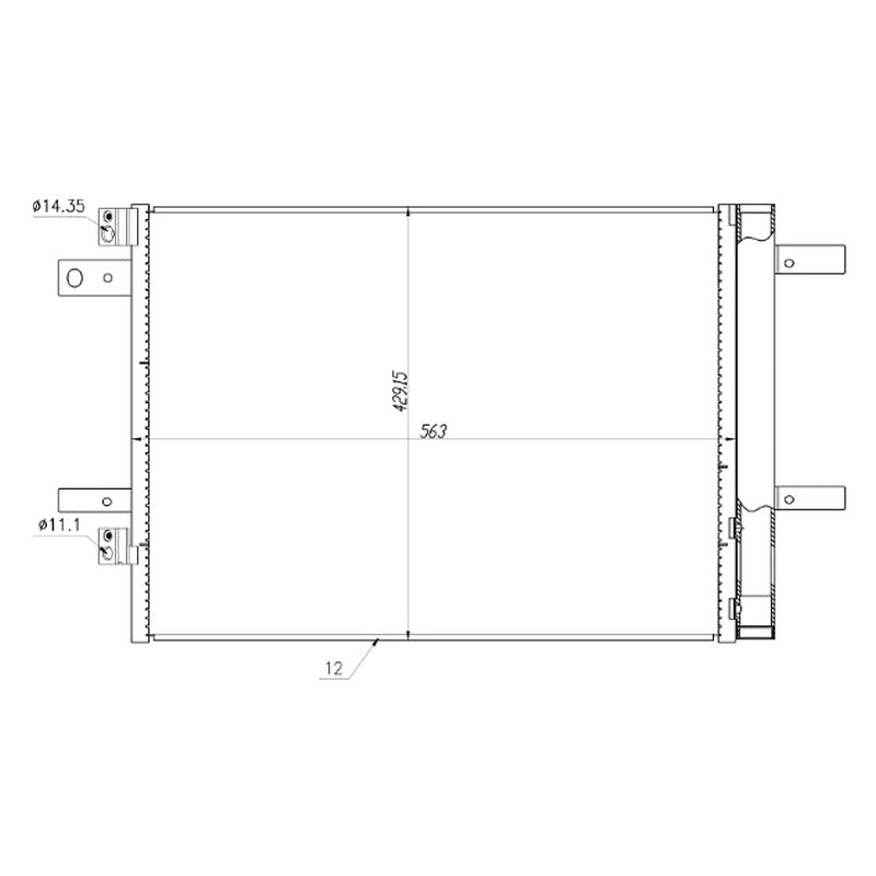 Radiator clima NRF 350635