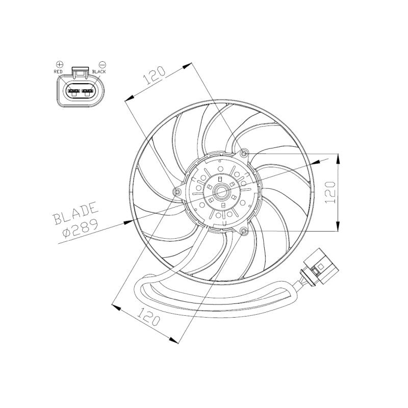 Ventilator racire NRF 47946