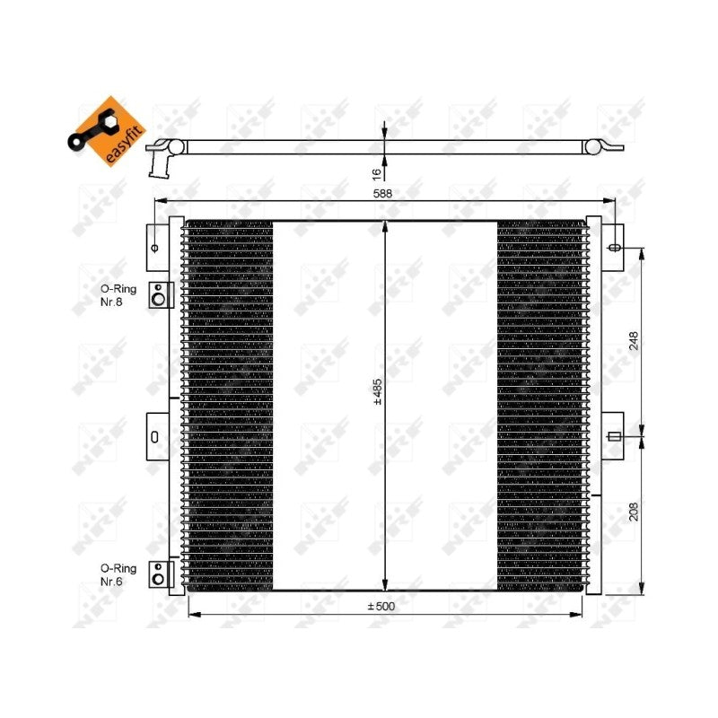 Radiator clima NRF 35924