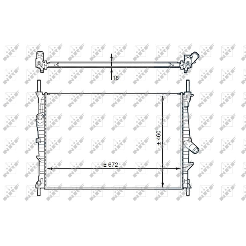 Radiator apa NRF 58441