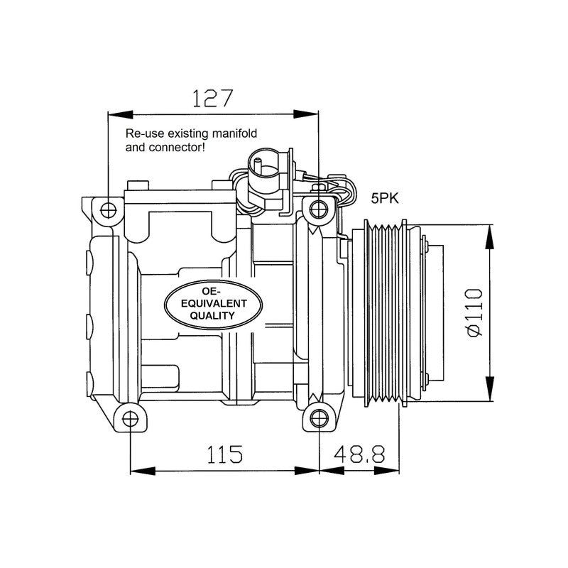 Compresor clima NRF 32048