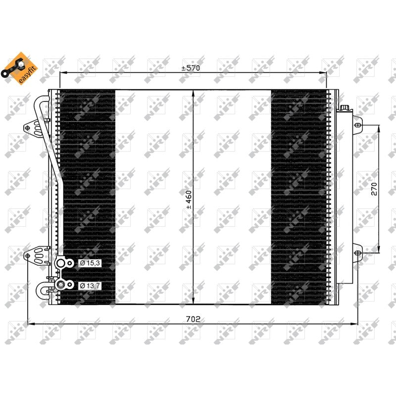 Radiator clima NRF 35613