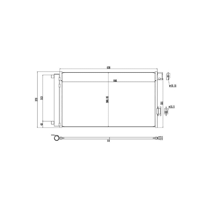 Radiator clima MTR 13054349