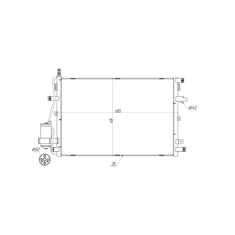 Radiator clima MTR 13054375