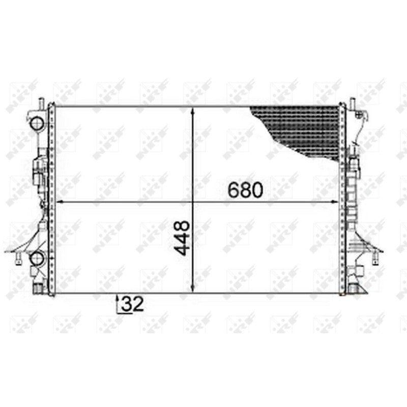 Radiator apa NRF 58479