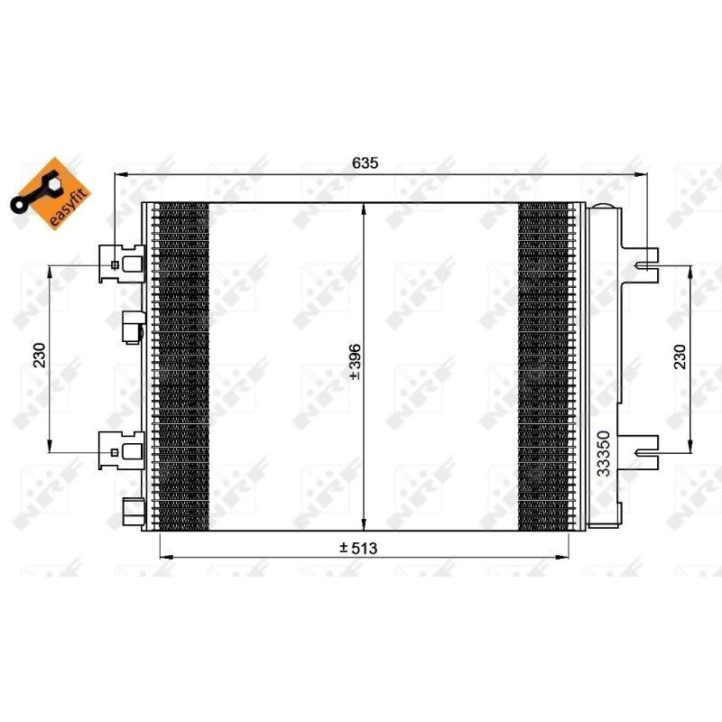 Radiator clima NRF 35947
