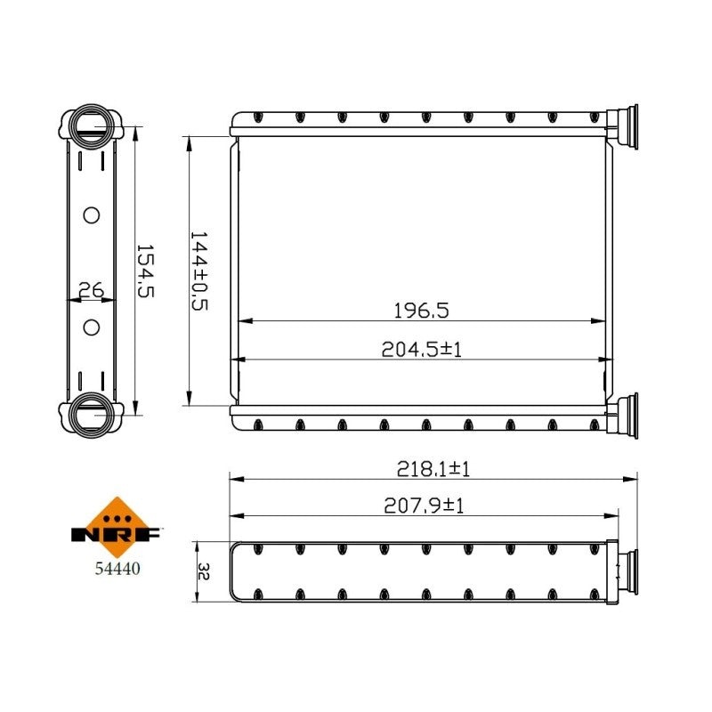 Radiator habitaclu NRF 54440