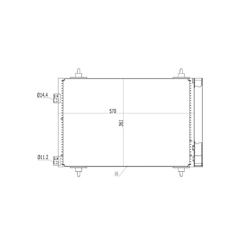 Radiator clima MTR 13054370