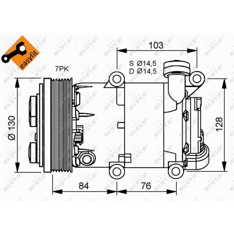 Compresor clima NRF 32410