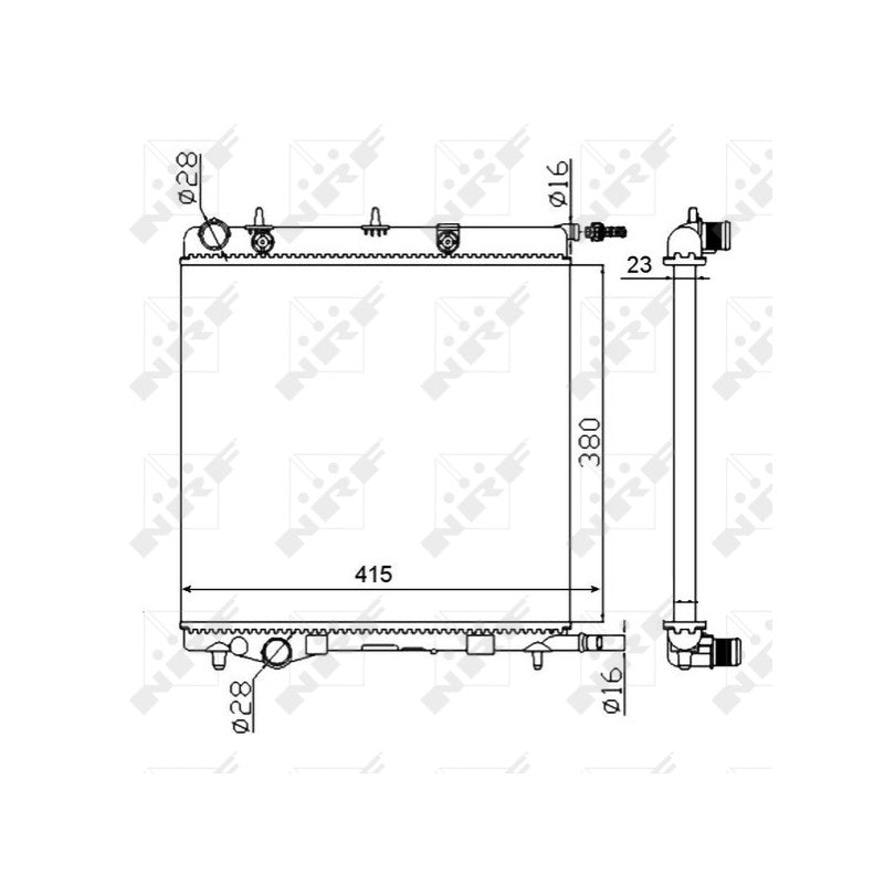 Radiator apa NRF 50430A