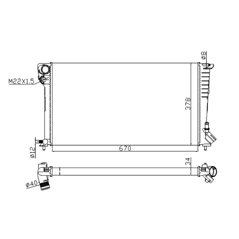 Radiator apa NRF 509510A