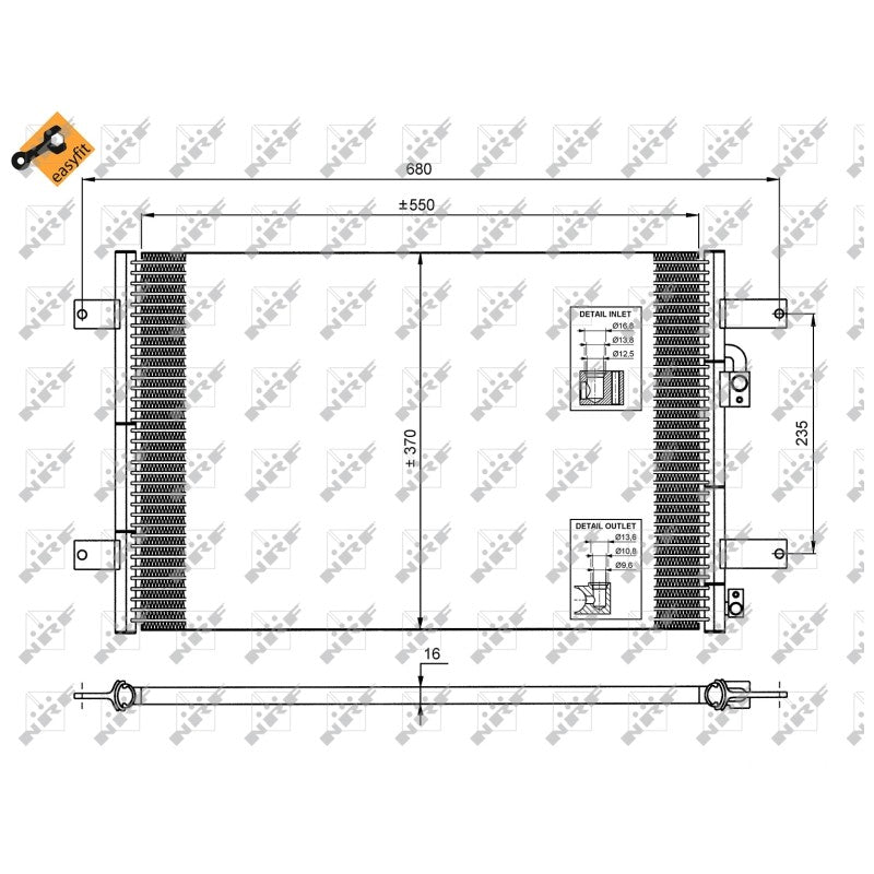 Radiator clima NRF 35249
