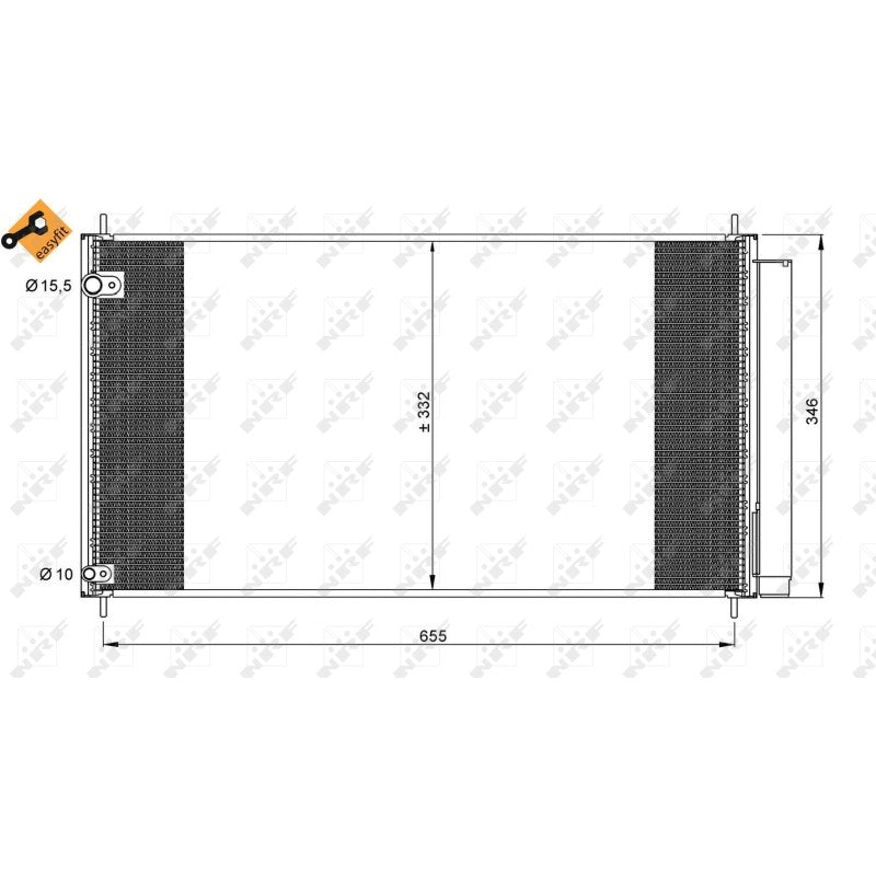 Radiator clima NRF 35838