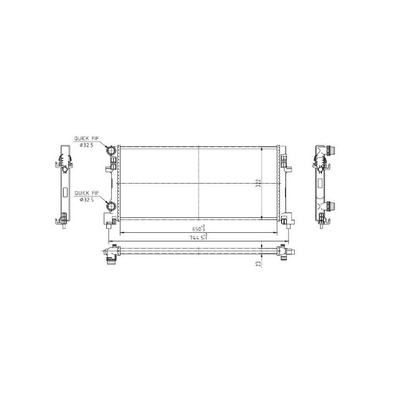 Radiator apa MTR 13054384