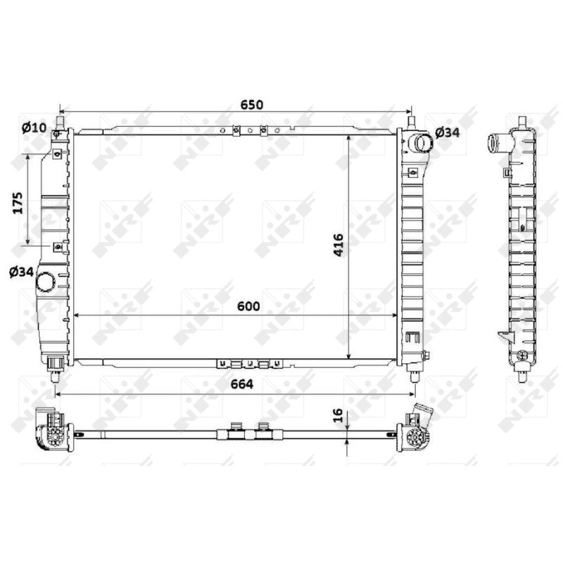 Radiator apa NRF 53902