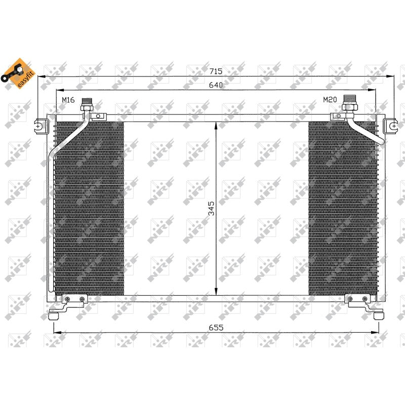 Radiator clima NRF 35373