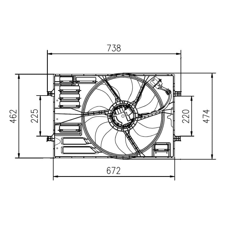 Ventilator racire NRF 47950