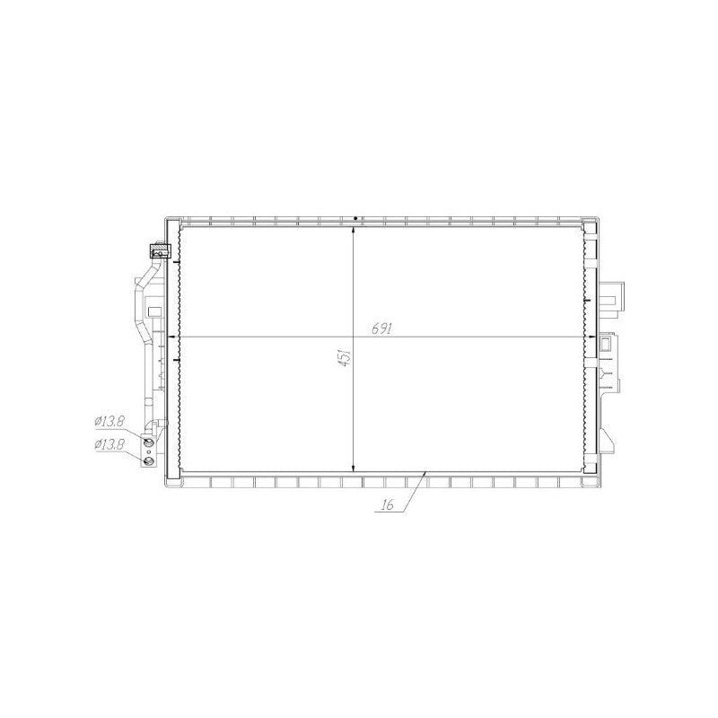 Radiator clima MTR 13054573