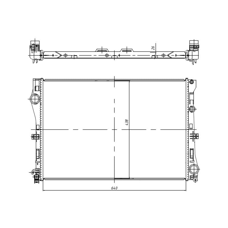 Radiator apa NRF 50040