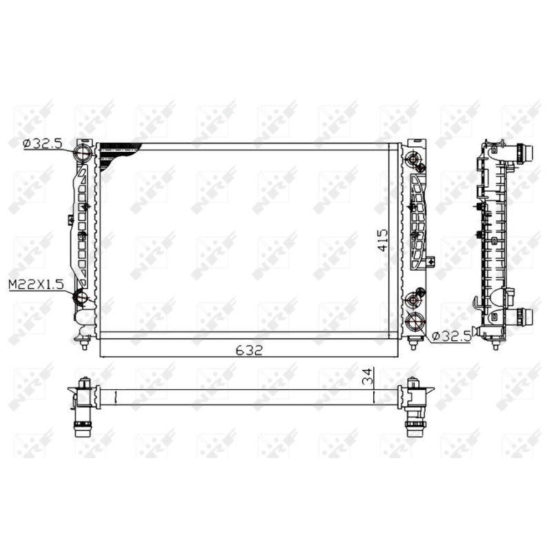 Radiator apa NRF 519504A