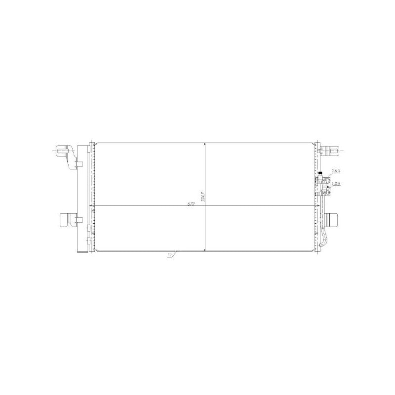 Radiator clima MTR 13054620