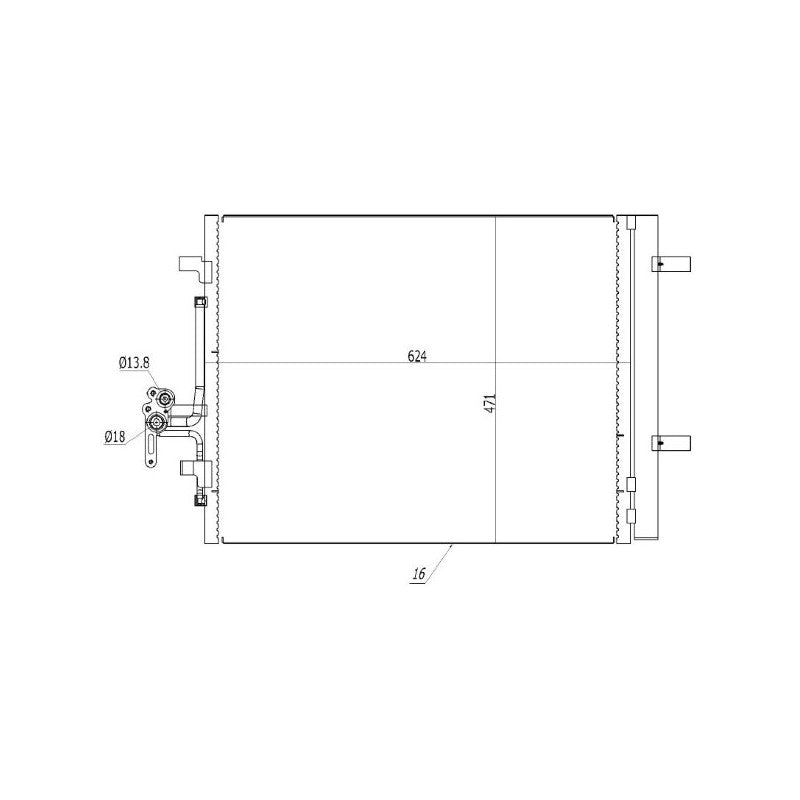 Radiator clima MTR 13054544