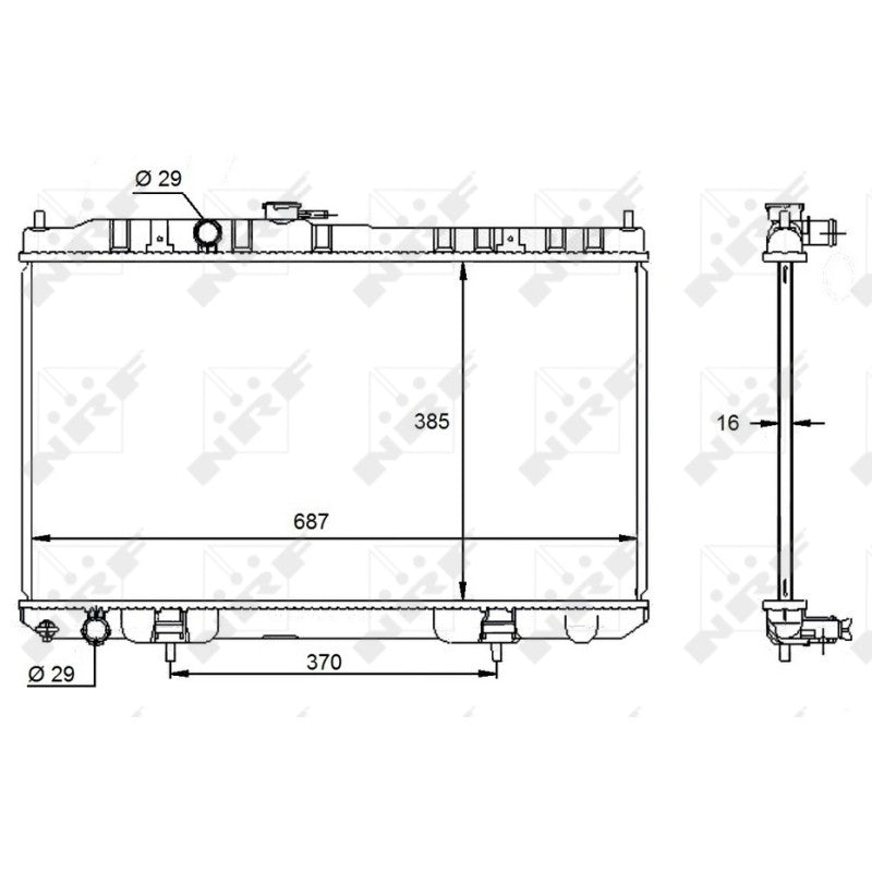 Radiator apa NRF 59099